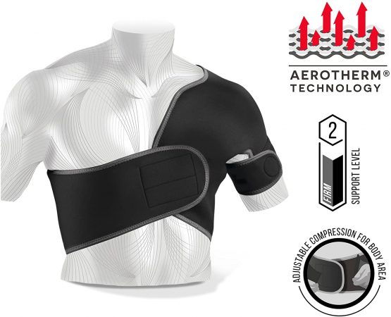 Vulkan Classic Half Left Shoulder Support, Medium, Shoulder Brace for Rotator Cuff Injuries, AC Joint Support, and Dislocations, Shoulder Strap for Men and Women, Brace for Athletes and Exercising - Image 3