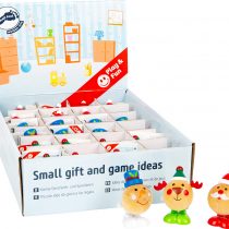 Small Foot 11468 Wind-Up Christmas Display Made of Wood, Set of 24 Figurines, Each Approx. 4 x 4 x 6 cm Toys, Multicolored