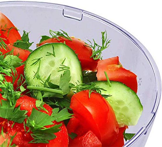 MATANA - 5 Clear Multi-Use Plastic Serving Bowls - 24cm/3000ml - Image 3