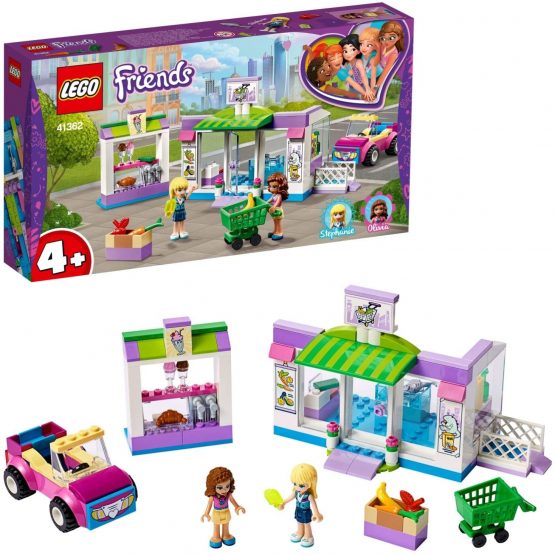 LEGO 41362 Friends Heartlake City Supermarket Grocery Store Set, Toy for 4 Year Old Girl and Boy with Buildable Toy Car