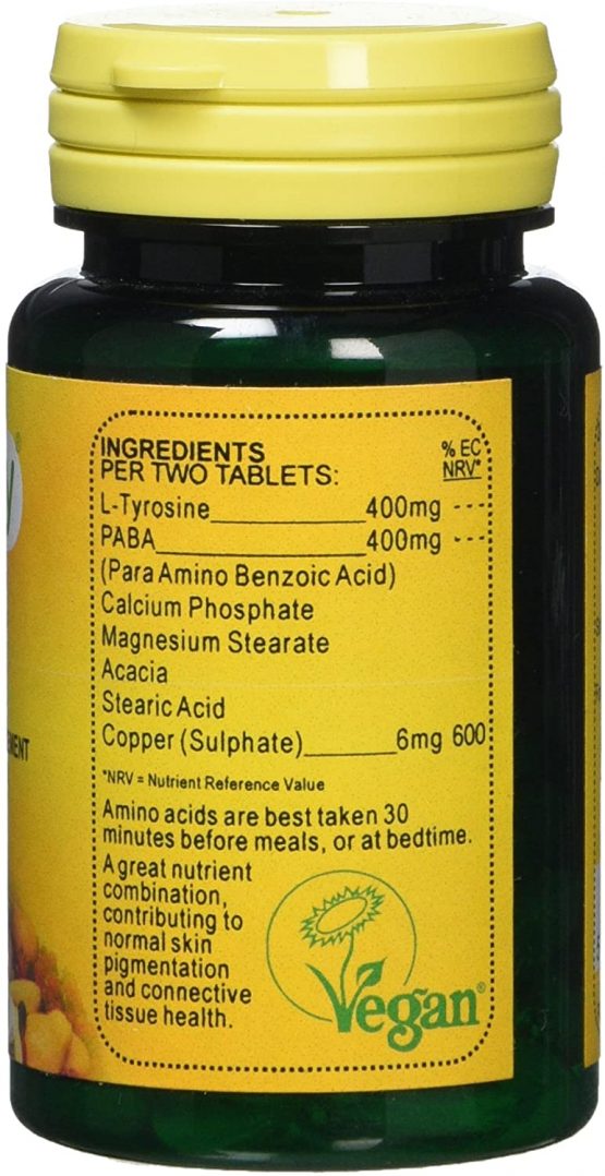 Veganicity Tyro Tan Healthy Tanning Supplement - 60 Tablets - Image 3