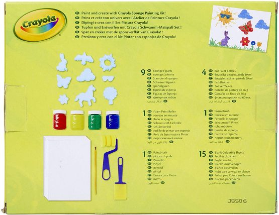Crayola Sponge Painting, Multi-Coloured - Image 3