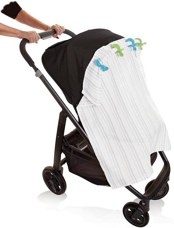 Dreambaby Stroller Clips (2 Blue/2 Green, Pack of 4) - Image 3
