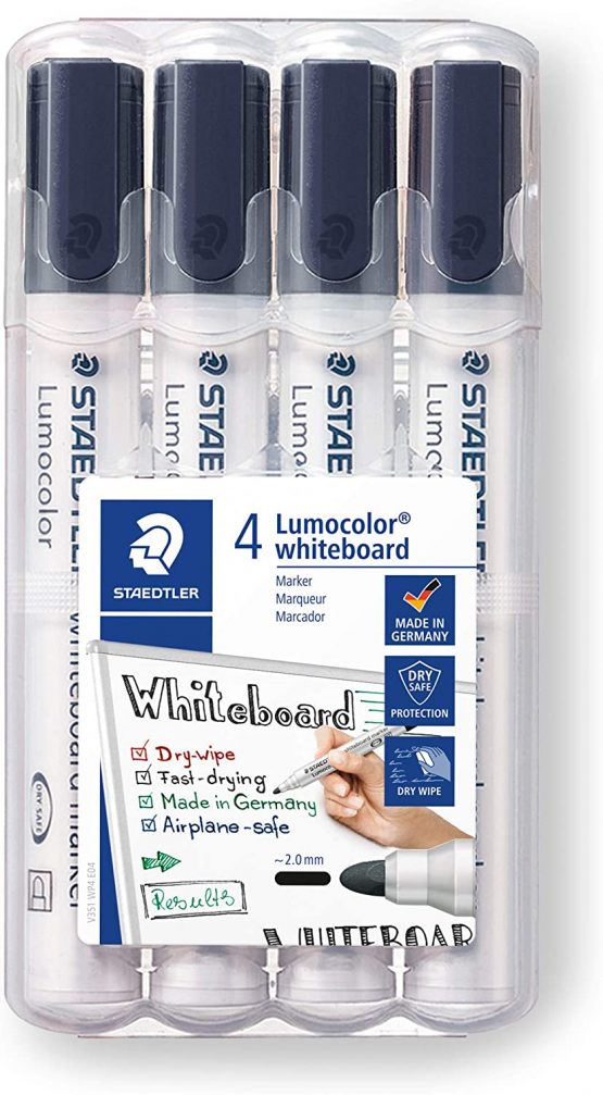 Staedtler Lumocolor 351 WP4-9X Whiteboard Marker 4 Markers Pack of 1