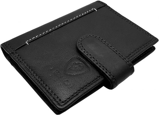 J Wilson London Designer Soft Genuine Leather Credit Card Holder Wallet with Plastic Sleeves RFID Safe Contactless Blocking ID Protection 16 Clear Plastic Pockets - 4 Further Card (Black) - Image 4