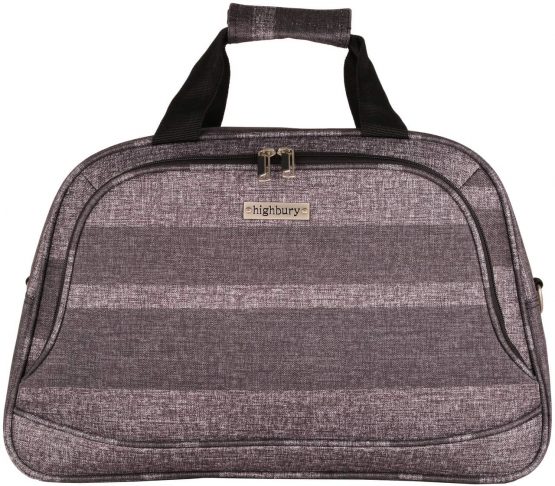 Highbury Ladies Flight Bag, Carry On Cabin Bag (Grey Stripe)