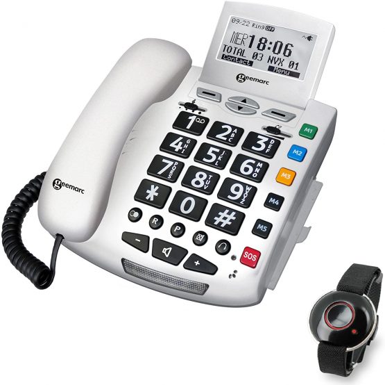 Geemarc Serenities- Emergency Response Telephone With Stylish Waterproof Pendant. Press Emergency Remote to Summon Help from up to 5 People- UK Version - Image 2