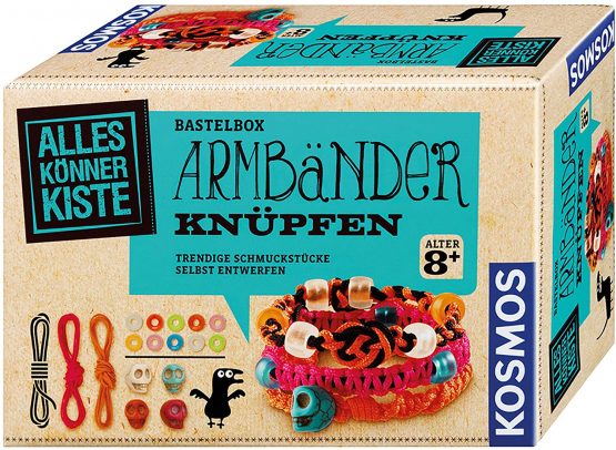 Kosmos 604158 AllesKönnerKiste Bracelet DIY Craft Set for Girls and Boys from 8 Years The Set for Children's Birthday Parties