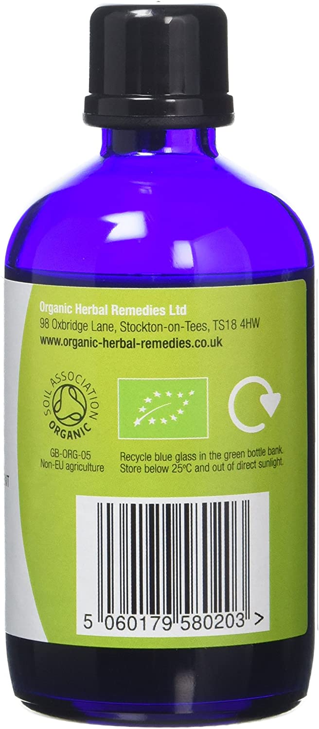 Organic Herbal Remedies 100ml Ginkgo Biloba Tincture, Blue Bottle, 100 ml (Pack of 1) - Image 2