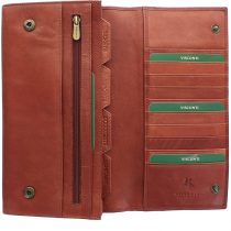 Visconti Leather Travel Organiser Wallet RFID Blocking 1179 Brown