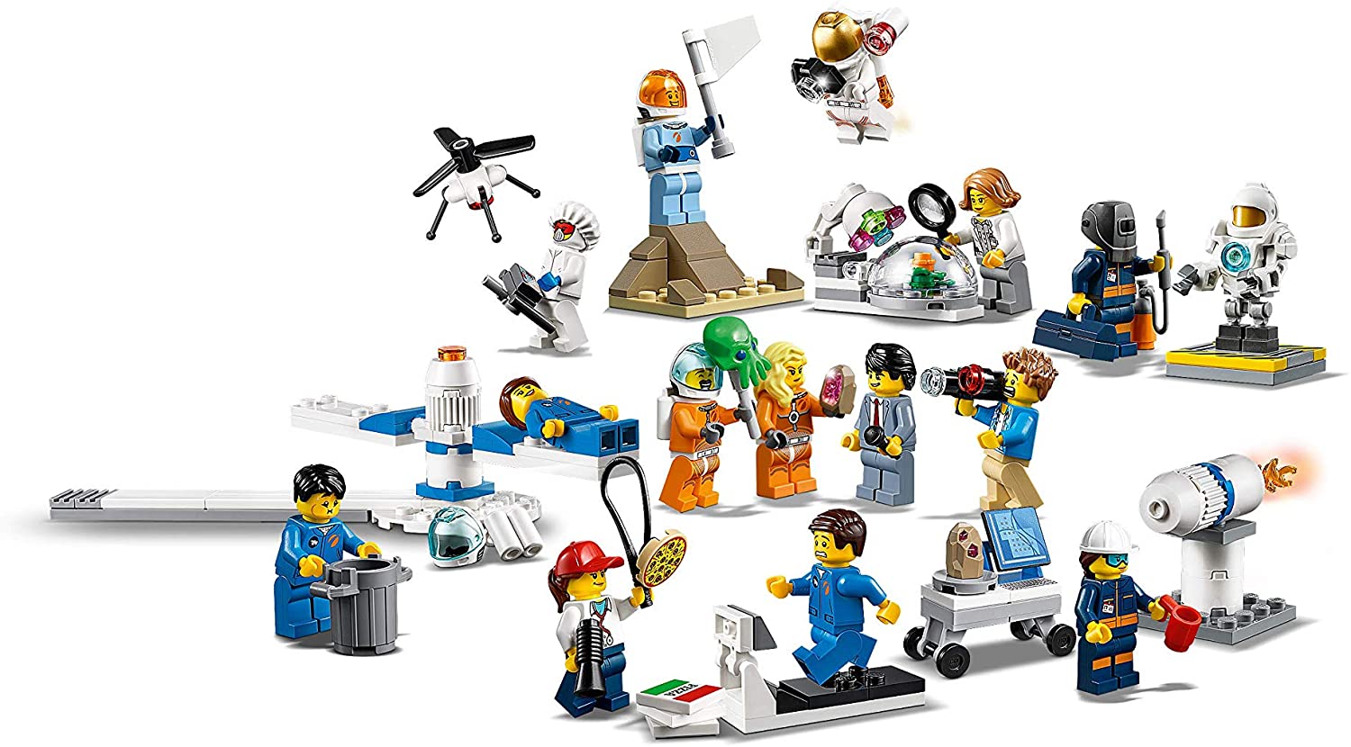 LEGO 60230 City People Pack - Space Research & Development Minifigures Set, City Space Port Crew, Multicolor - Image 4