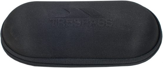 Trespass Egoistic, Black, Neoprene Sunglasses Case with Inner Lining, Black