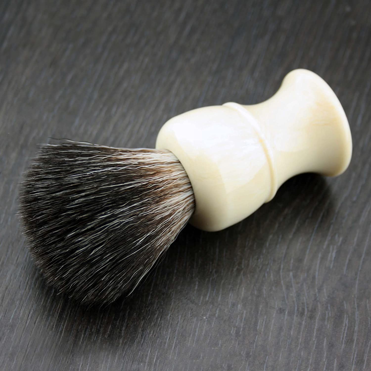 Hand Assembled White Badger Shaving Brush in High Grade (ABS Plastic Handle) Sophist Collection Elegantly Designed by Haryali London. - Image 3