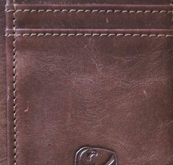 GERMANUS Credit Card Wallet Case Handmade from Genuine Leather (Dark Brown) - Image 3