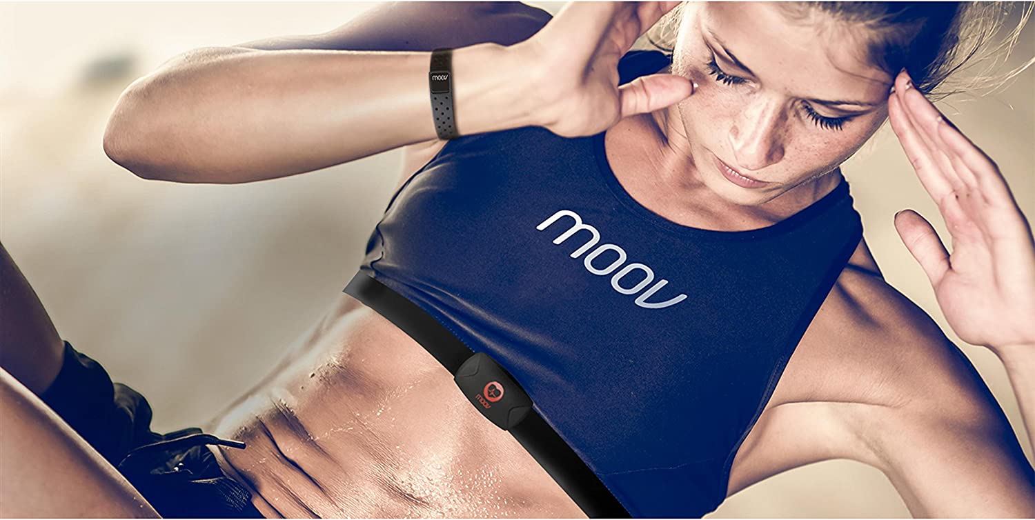MOOV, HR BURN, Chest Strap, Sweatband, Sweat-absorbing, Physical Activity Log, Wireless, Heart Rate Tracking - Image 2