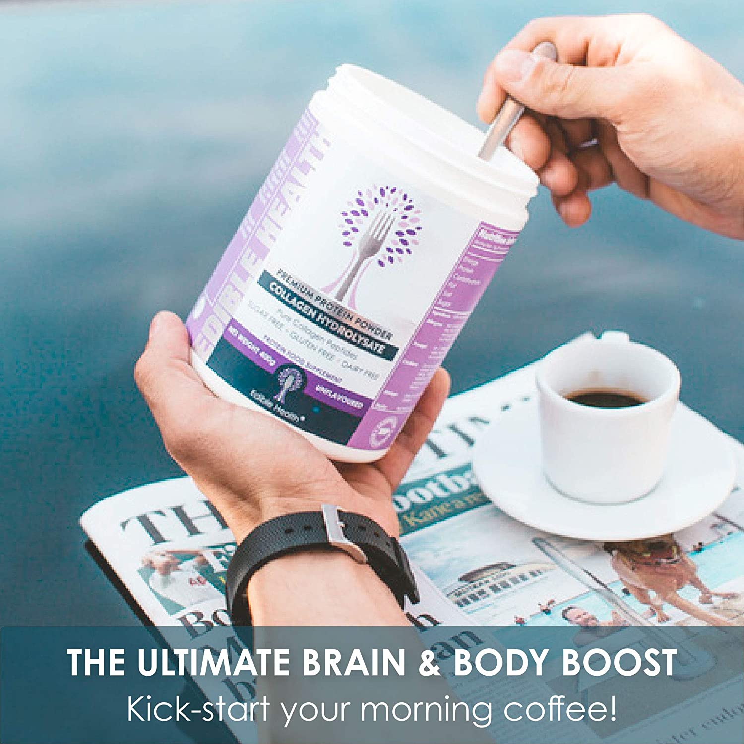 Edible Health Collagen Powder 400g, Types 1 & 3 Protein Peptides, 18 Amino Acids, Hydrolysed Bovine Collagen Supplement - Image 4