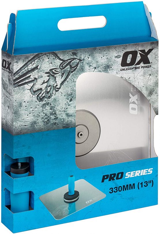 OX OX-P010513 Plaster Hawk 330mm×330mm - Aluminum Plastering Hawk with Soft Grip Handle - Drywall Hawk Tool - Image 2