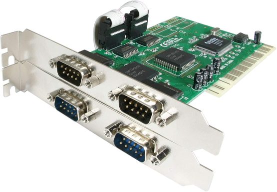 StarTech 4-Port PCI Serial Card with 16550 UART - PCI RS232 Serial Adapter Card (PCI4S550N)