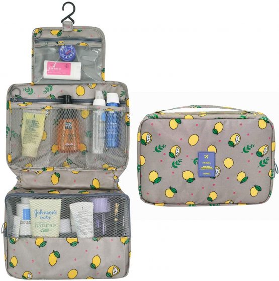 Hanging Travel Toiletry Bag,Wash Bag Portable Make Up Bag for Women,Large Capacity Cosmetic Bag Perfect for Travel/Daily Use - Image 2