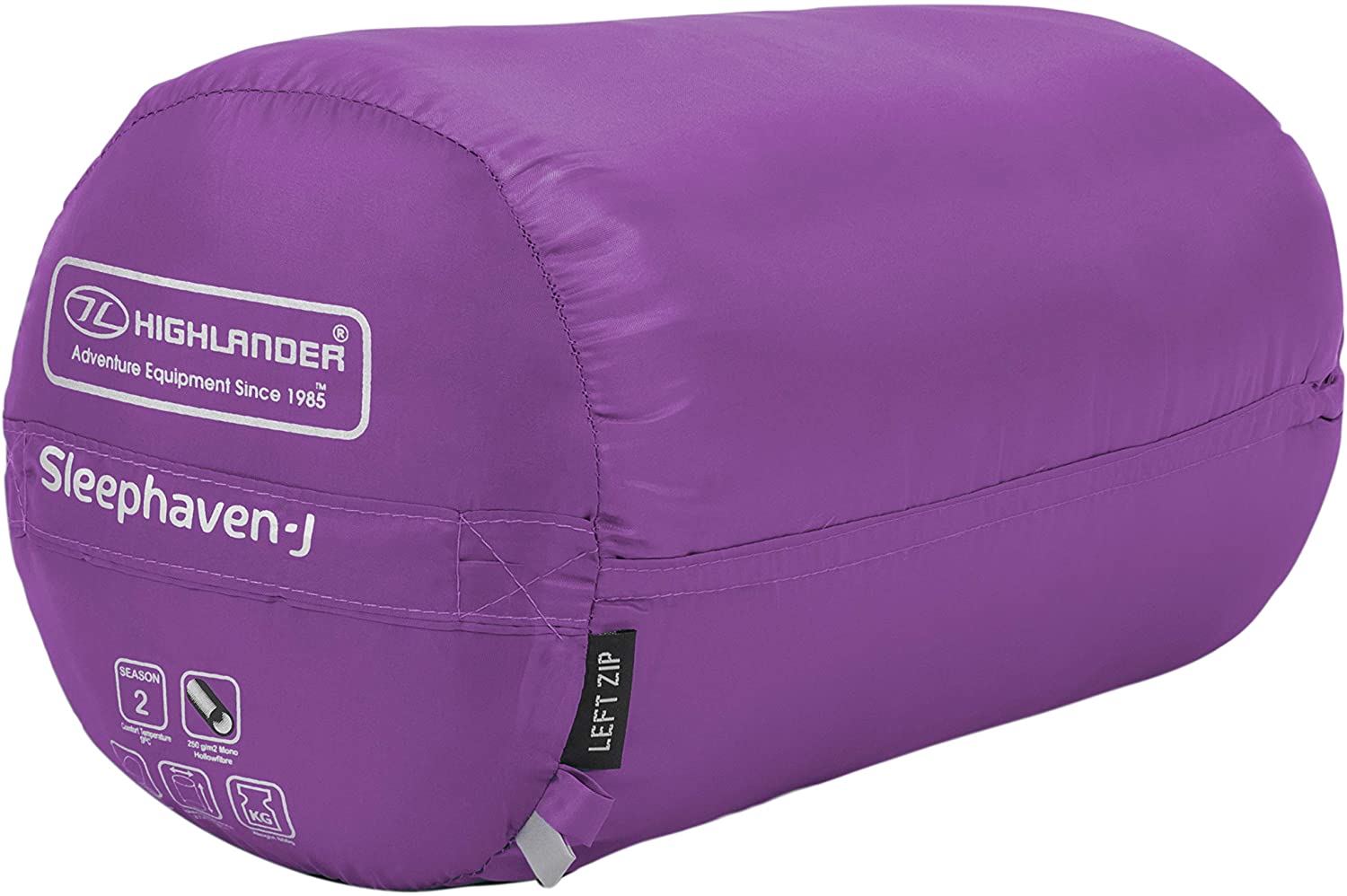 XL Junior Sleeping Bag Highlander Pod Design Camping Zip Ultra Soft Extra Large