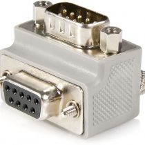 StarTech Right Angle DB9 to DB9 Serial Cable Adapter Type 1 - M/F, grey