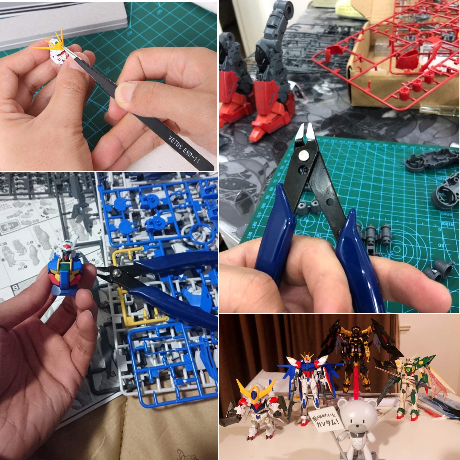 HSEAMALL 11PCS Gundam Model Tools Kit, Hobby Building Craft Set for Basic Model Building Repairing and Fixing - Image 2