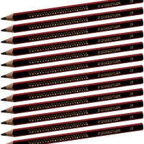 Staedtler 1285 Thick Pencil, Diameter 4 mm, 2B, Pack of 12