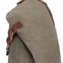 AOTIAN Waterproof Waxed Canvas Men's and Women's Small Sling Bags Backpacks for Hiking Biking Travel Outdoor Casual Chest Bags Army Green