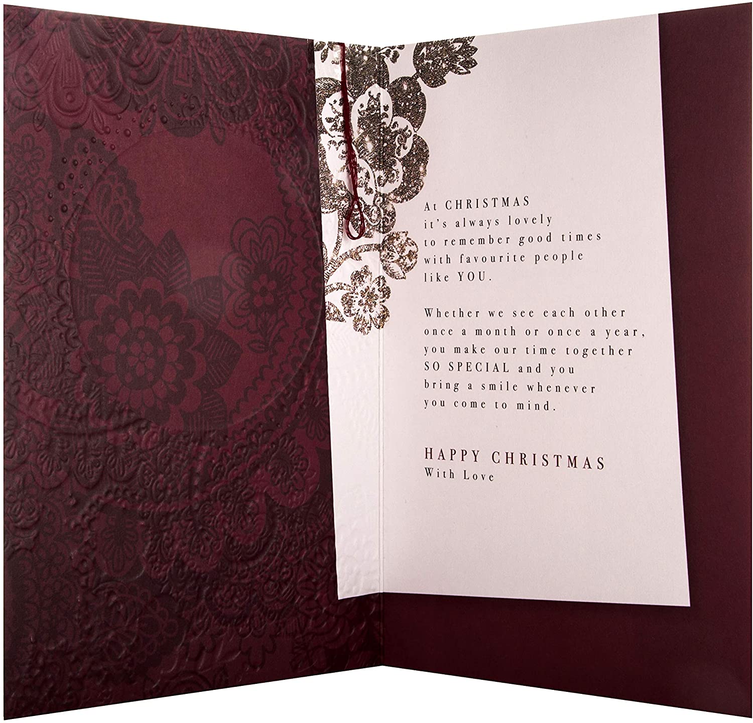 Hallmark Christmas Card for Someone Special - Traditional Gold Foil Design, Golden, 20.2 cm by 13.8 cm - Image 4