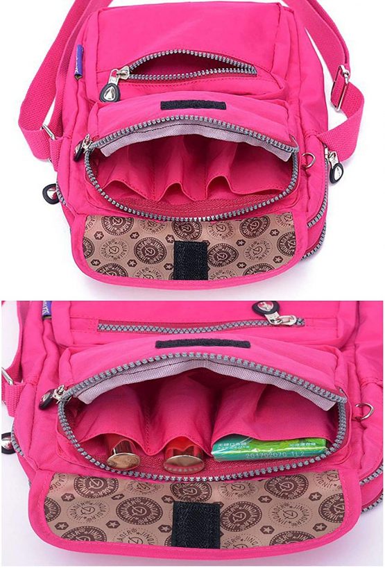 GFM® Womens Nylon Waterproof Cross Body Shoulder Bag (NCB-7) - Image 4