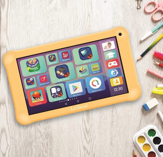 Lexitab Master MFC149FR Children's 7-Inch Tablet with Educational Apps, Games and Parental Controls - Includes Protective Pouch - Android, Wi-Fi, Bluetooth, Google Play, YouTube - White/Yellow - Image 4
