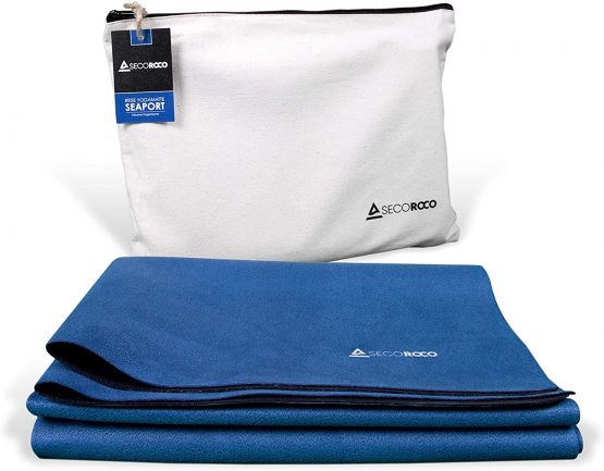 Travel mat"Seaport" made of vegan rubber, including carrying bag made of canvas