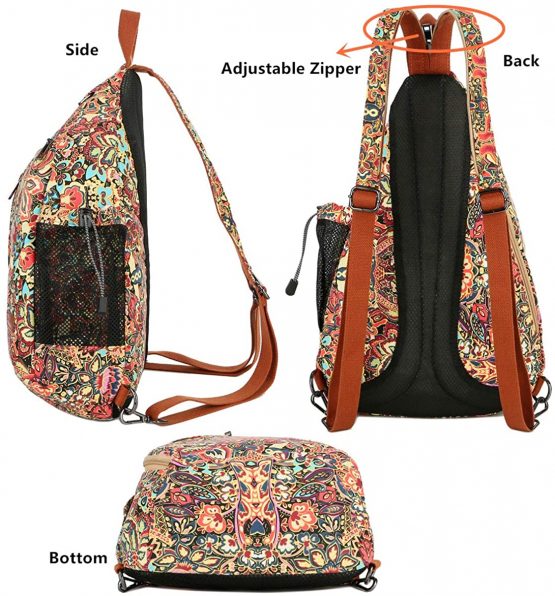BAOSHA Sling Bag Crossbody Backpack Shoulder Chest Bag Sports Travel Hiking Daypack for Women Grils XB-04 - Image 4
