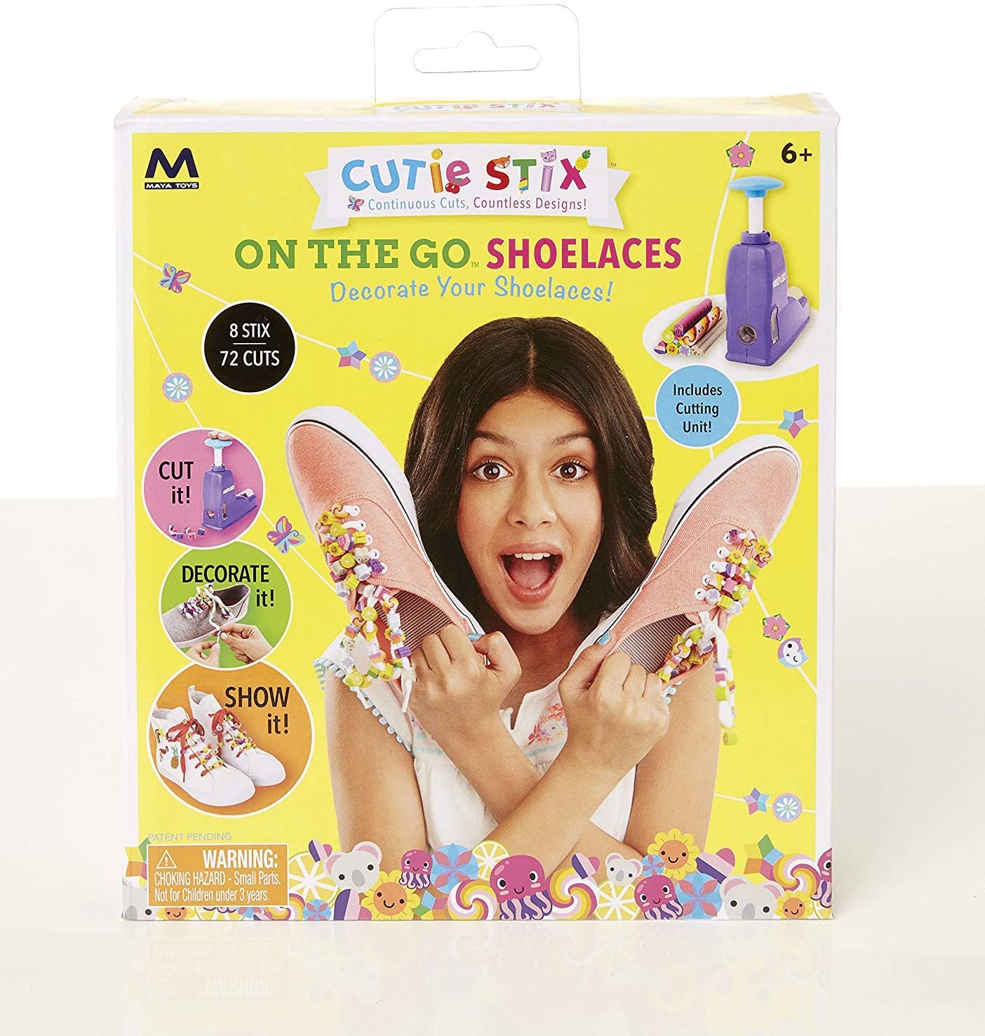 Cutie Stix On The Go Shoelaces Kit, Off-white