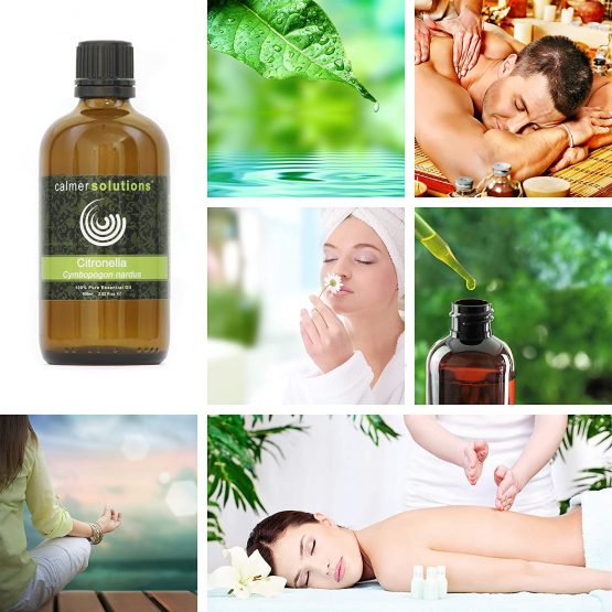 Calmer Solutions Citronella 100% Pure Essential Aromatherapy Oil 100ml - Image 4
