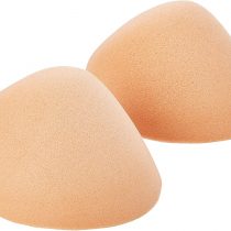MAGIC Bodyfashion Womens Soft Foam Natural Subtle Sporty Shoulder Pads Beige