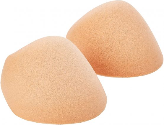 MAGIC Bodyfashion Womens Soft Foam Natural Subtle Sporty Shoulder Pads Beige