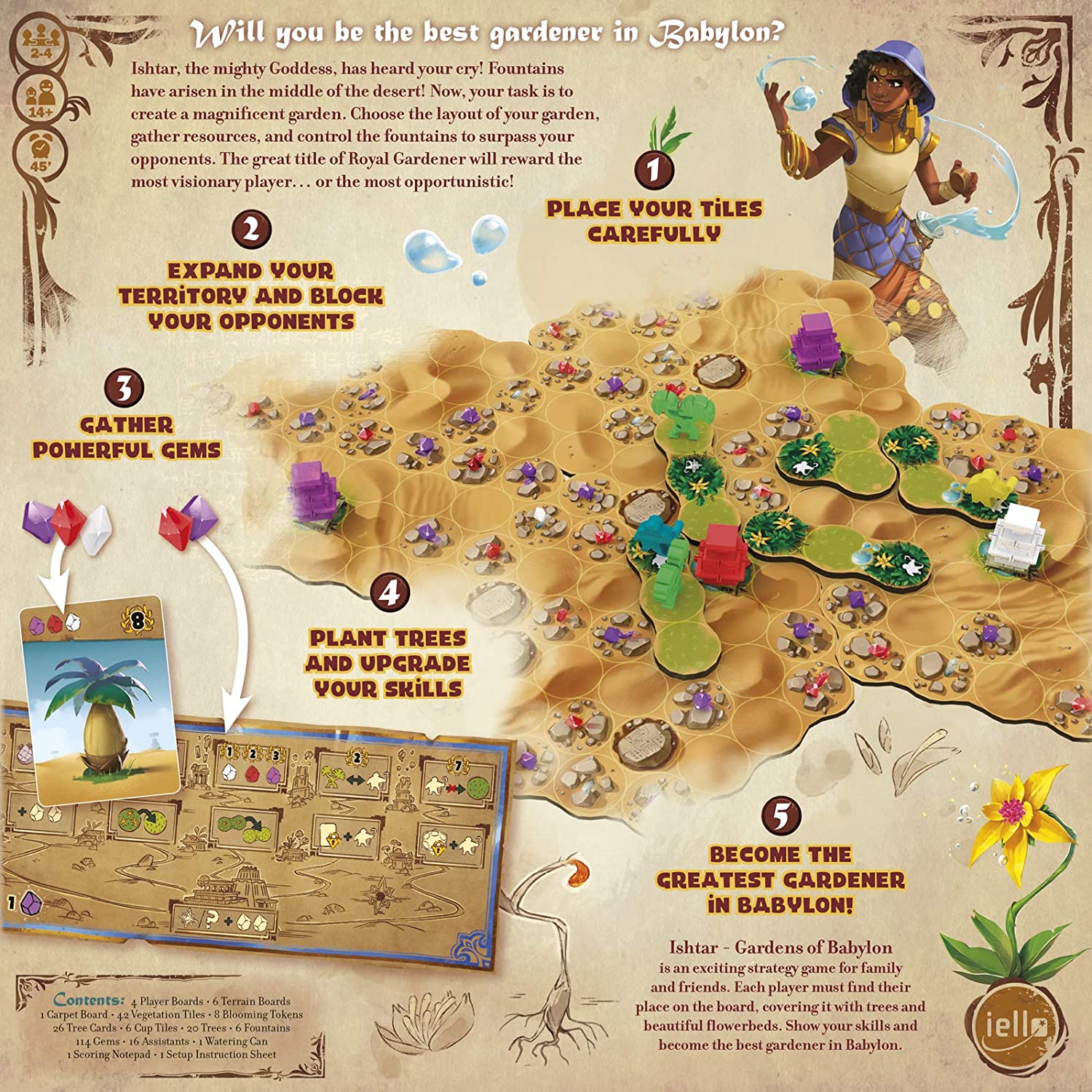IELLO ISHTAR: Gardens of Babylon Board Game - Image 2
