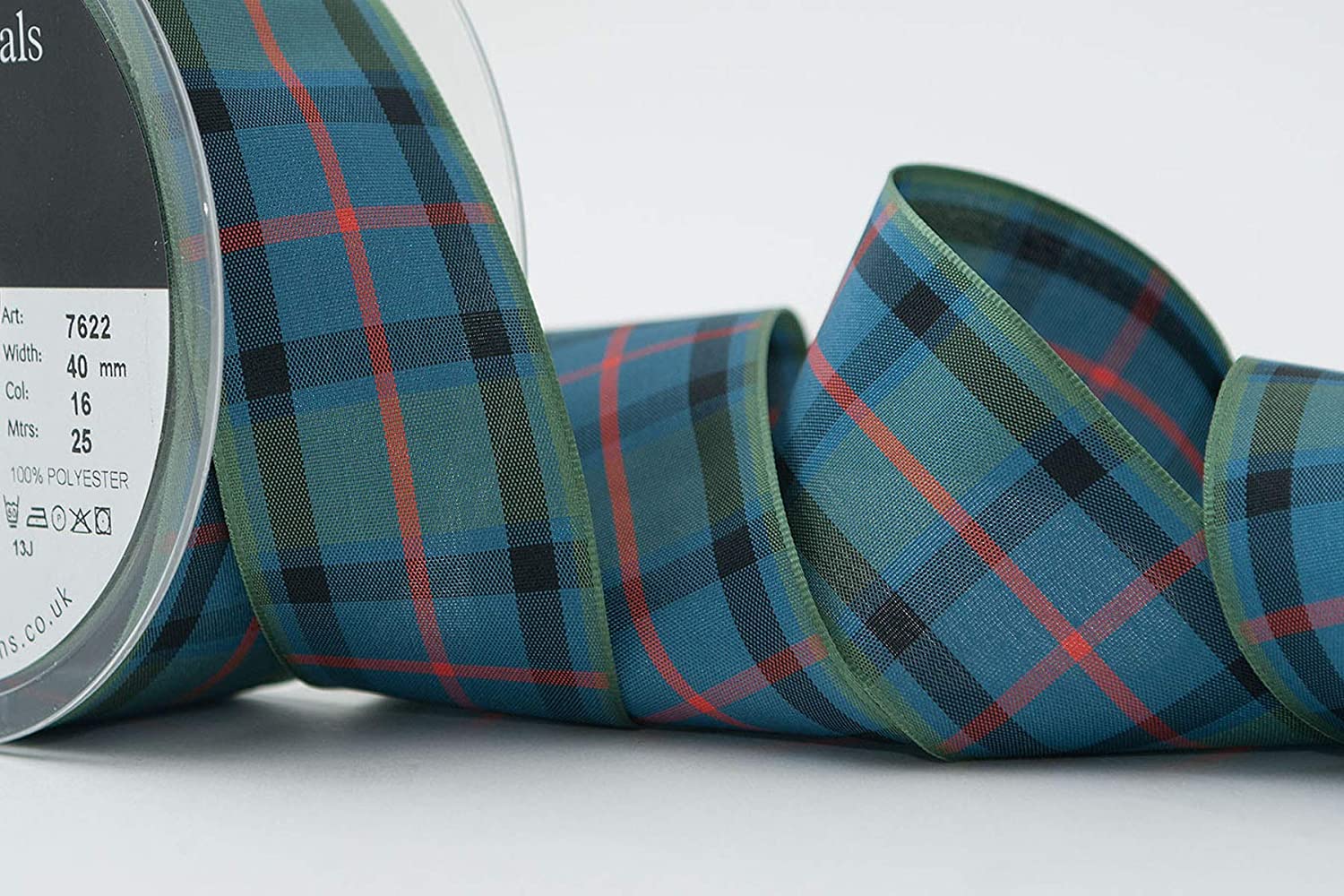 Berisfords 7622/40/16 40mm x 25m reel of Flower of Scotland Tartan Ribbon, 10.4 x 10.4 x 4.4 cm - Image 2