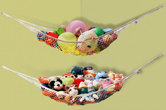 MiniOwls Toy Storage Hammock - Plush Animal Organizer for Bedroom Wall, Gift Idea for Baby Girl/Boy Birthday or Shower (White, Large) - Image 4