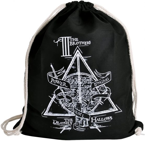 Elbenwald Harry Potter Gym Bag The Three Brothers Black