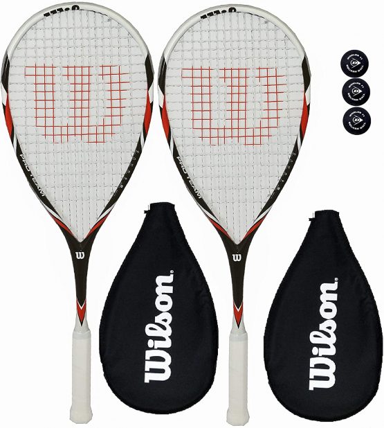 Wilson Pro Team Squash Racket (1 or 2 Racket options)