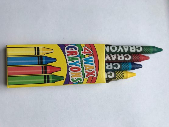 4 Coloured Wax Crayons Kids Party Bag Fillers 10 Packs - Image 2