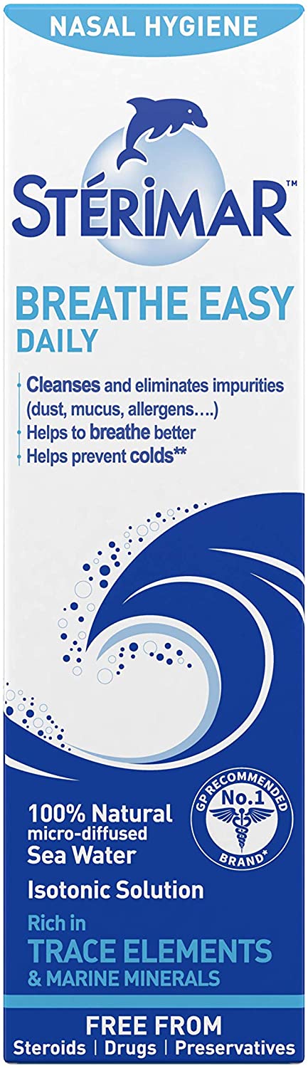 Sterimar Breathe Easy Daily, Nasal Spray, Gentle Nasal Hygiene, Cleanses Impurities,100% Natural Sea Water - Image 3