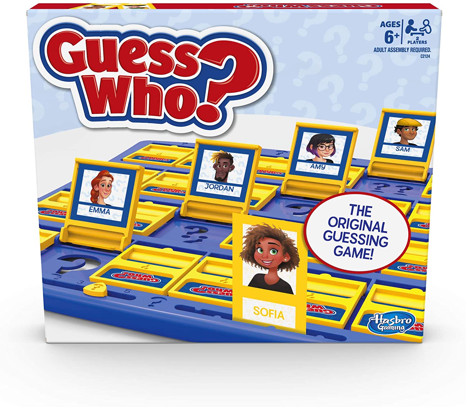 Hasbro Gaming Guess Who? Game Original Guessing Game for Kids Ages 6 and Up For 2 Players, Multicolor, 4.1 x 30.5 x 25.4 cm