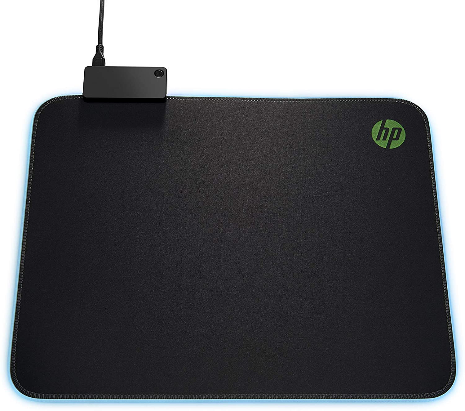 HP Pavilion Gaming Mouse Pad 400, USB Pass Through, RGB LED, Anti-Fray & Non Slip, Black, 350L x 280W mm - Image 2