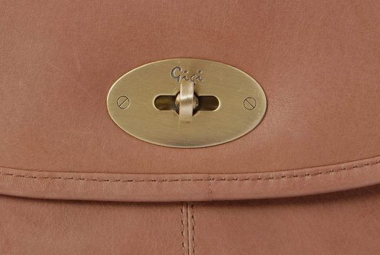 GIGI - Women's Leather Saddle Bag - Shoulder/Cross Body Handbag with Long Adjustable Strap - OTHELLO 8775 - Image 3