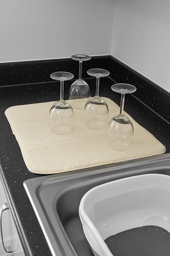 Addis 515058 Microfibre Drying Mat-Cream, Fabric, W:40 x D:45 - Image 3