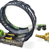 Hot Wheels Monster Trucks Epic Loop Challenge - Playset with Track, Monster Truck and 1:64 Scale Vehicle - Stunts and Crash Action - Gift For Kids 4+