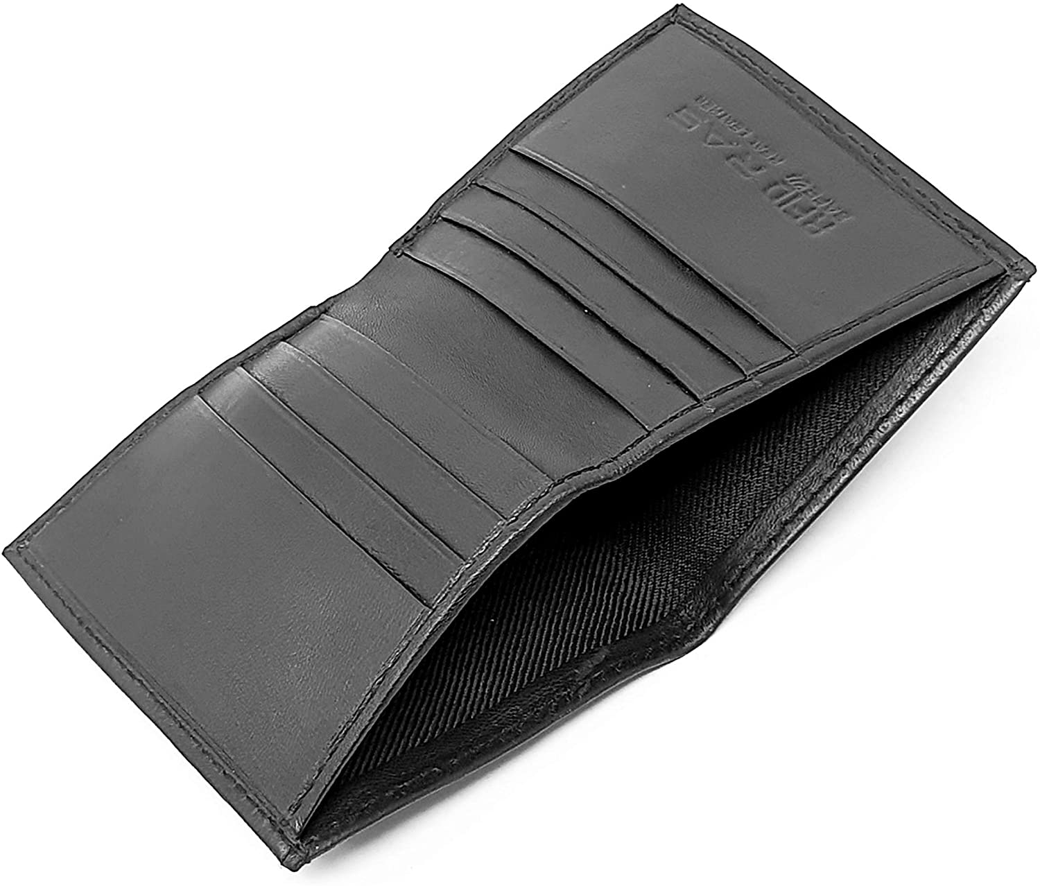 RAS WALLETS Mens RFID Safe Soft Genuine Leather Credit Card and Banknote Pocket Slimline Wallet 122 (Black) - Image 2